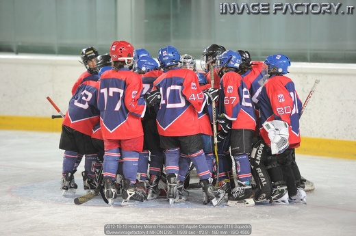 2012-10-13 Hockey Milano Rossoblu U12-Aquile Courmayeur 0116 Squadra